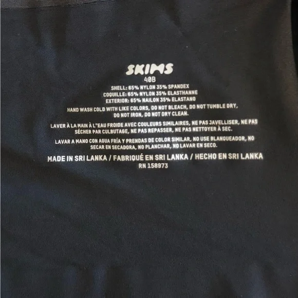 SKIMS Smoothing Unlined Full Coverage Bra Onyx 40B NWT - Picture 5 of 5